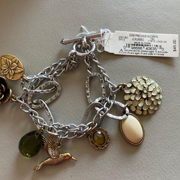 Lucky Brand Jewelry - Lucky Brand double chain charm bracelet